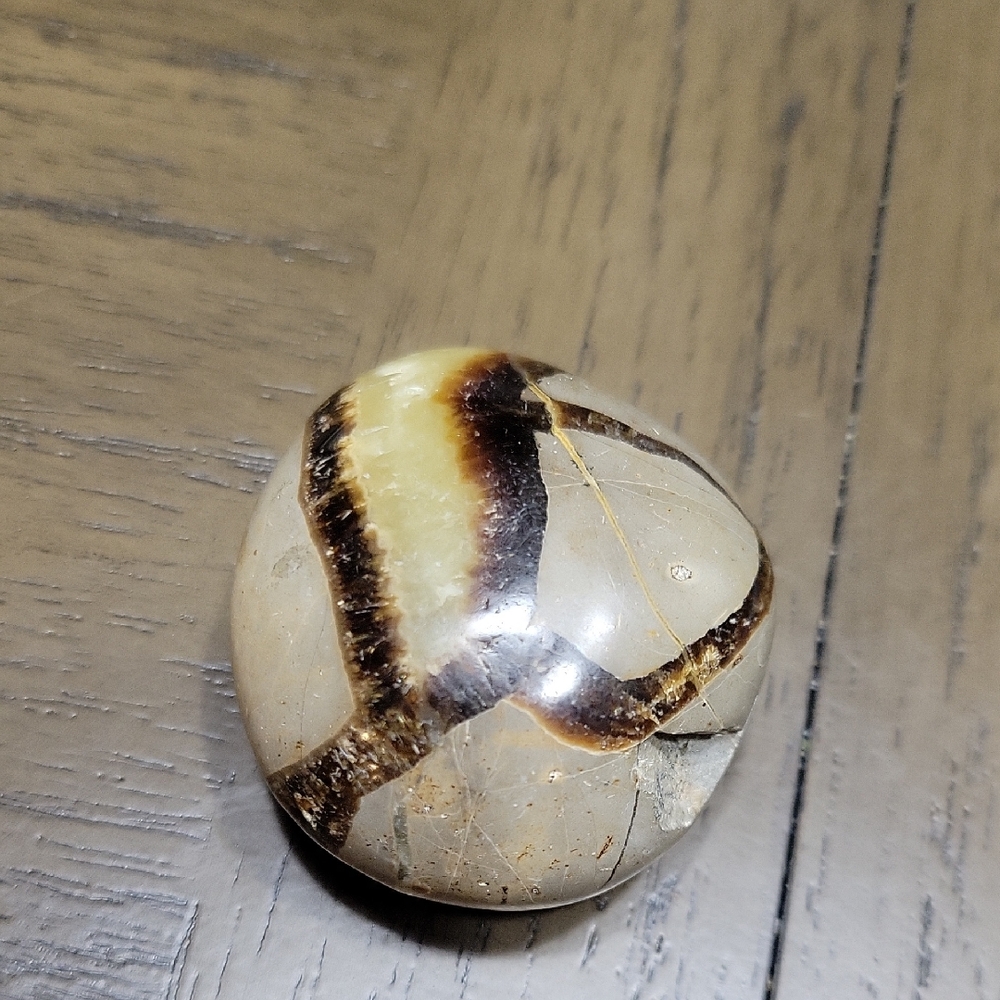 Septarian Crystal Palm Stone